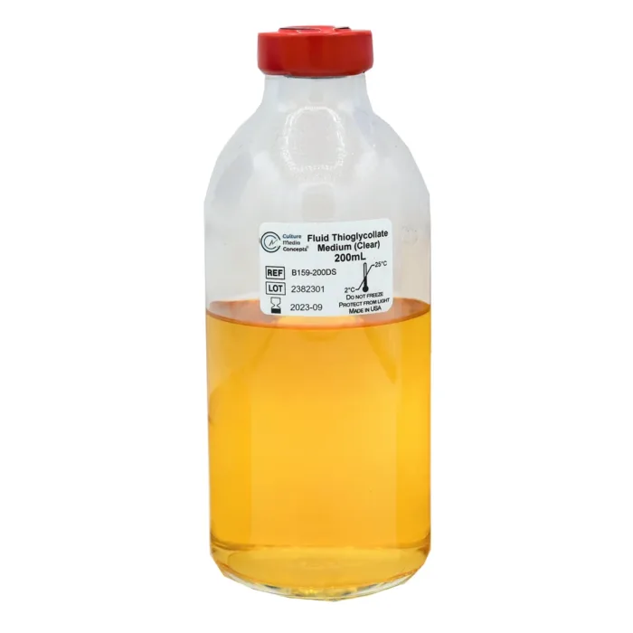Fluid Thioglycollate Medium, 200 mL, 12/case