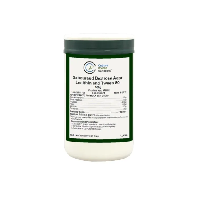 Sabouraud Dextrose Agar with Lecithin and Tween, 2kg