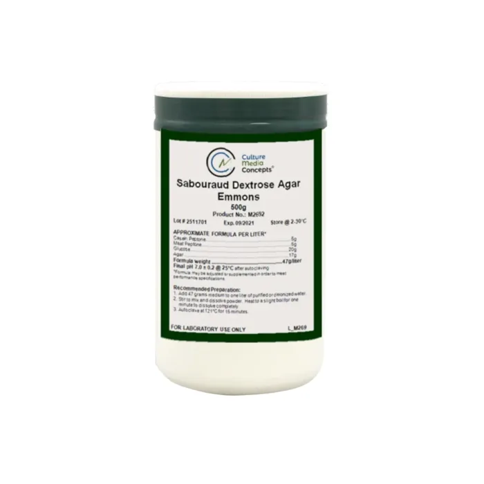 Sabouraud Dextrose Agar, Emmonsg, 500g