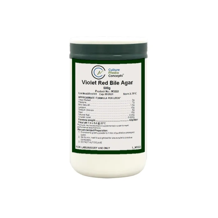 Violet Red Bile Agar, 2.5K Container, Dehydrated Culture Media