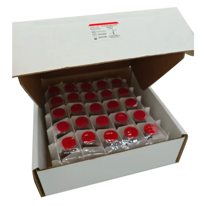 Fluid Thioglycollate Medium,15 mL,Glass Vial, Septum Cap, Case of 25